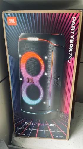 SÓ VENDA JBL PARTYBOX 720 NOVA COM NOTA FISCAL ABERTA SÓ PARA TESTE GARANTIA DE 1 ANO