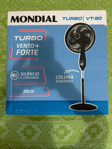 Ventilador mondial de pé 30cm lacrado com nf e garantia
