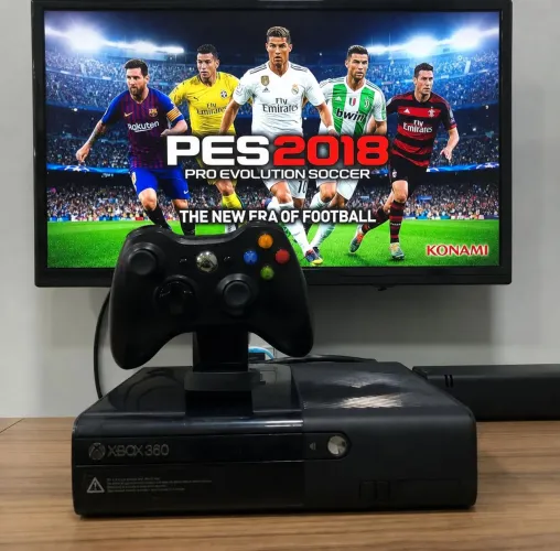 Xbox 360 Super Slim Completo HD 250GB Com 62 Jogos