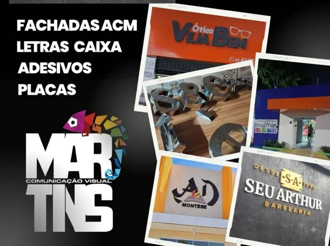Letras Caixa, Letras Galvanizadas e inox