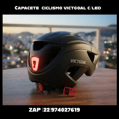 Capacete ciclimo victgoal c/led
