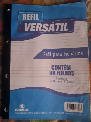 REFIL PARA FICHÁRIOS - PAUTADO