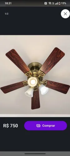 Ventilador hunter vintage