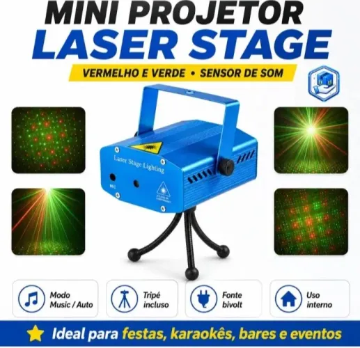 Laser com tripe pequeno - semi novo / sem marcas de uso / funciona 100%
