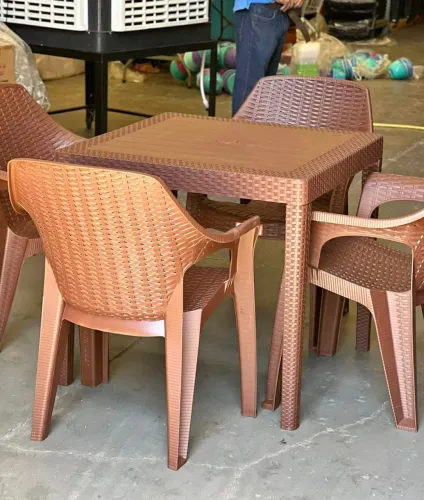 Conjunto de plástico rattan 