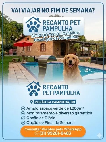 Hotelzinho e Creche para Cães na Pampulha BH - Diárias e Mensal