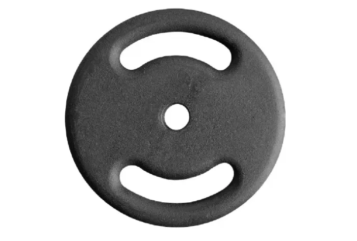 1 Anilha de ferro de 20kg cor preta Musculação Treino - Perforamcefitbandeirantes