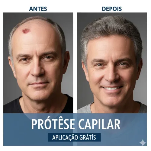 Compre Prótese Capilar em nó Micropele e ganhe aplicação grátis 