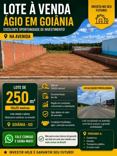 Ágio de lote residencial monte pascoal em Goiânia lote na avenida pronto pra construir....