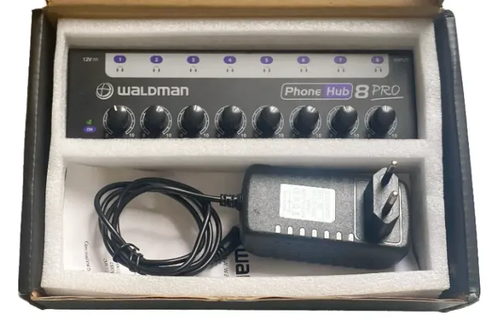 Amplificador De Fone De Ouvido Waldman Ph-8 Pro 8 Canais