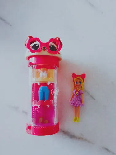 Brinquedo completo Boneca Polly Pocket armário giratório