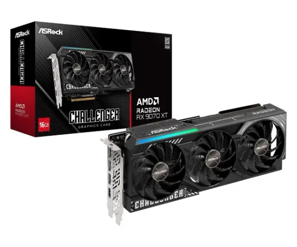 RX 9070 XT ASRock Challenger 16GB - Nova, nunca usada, com NF