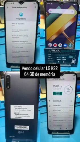 Celular LG K22 64 GB de memória