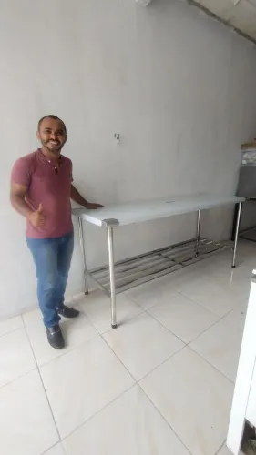 MESA DE MANIPULAÇÃO INOX 1.90 METRO IMECA