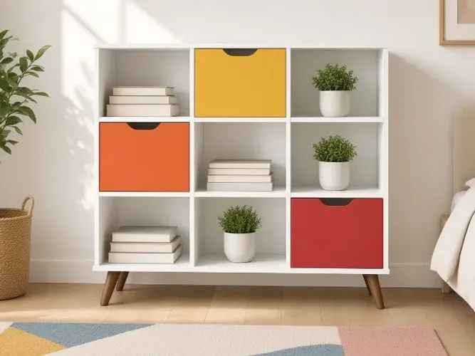 Nicho Organizador Retrô c/ 3 Gavetas 1,08m (NOVO A PRONTA ENTREGA)