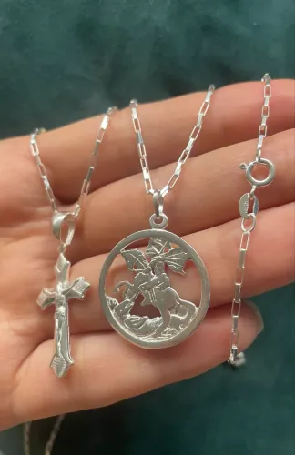 Conjunto novo de prata 925 (VALOR PROMOCIONAL)