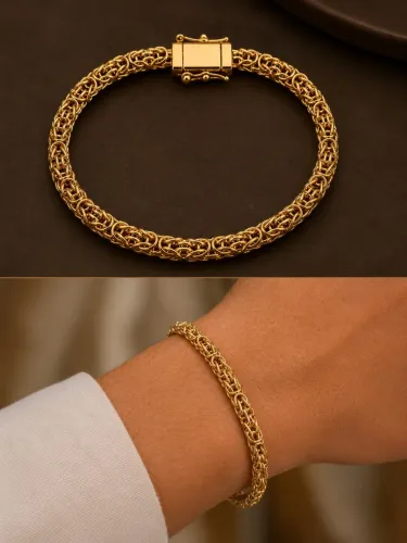 Pulseira Bizantina em Ouro 18K 750
