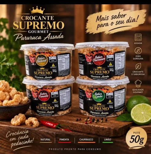 Pururuca Assada, 50g em 4 sabores!