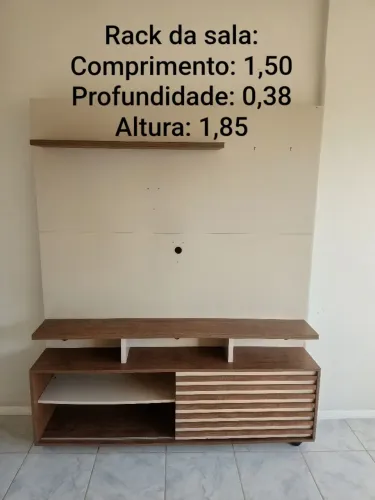 Rack de sala com painel