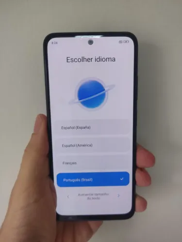Redmi Note 10 com 4 GB de RAM e 128 GB de armazenamento 
