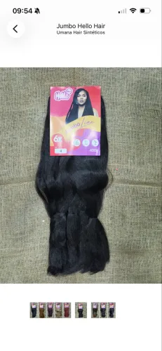 Jumbão pra tranças mais de 10 cores diferentes.