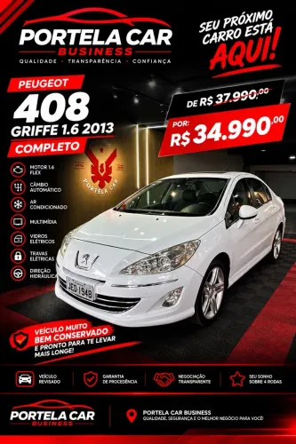 Peugeot 408 Sedan Griffe 1.6 Turbo 16V 4P Aut. 2013