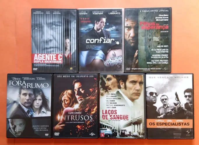 Dvd Coleção Clive Owen - 7 Títulos