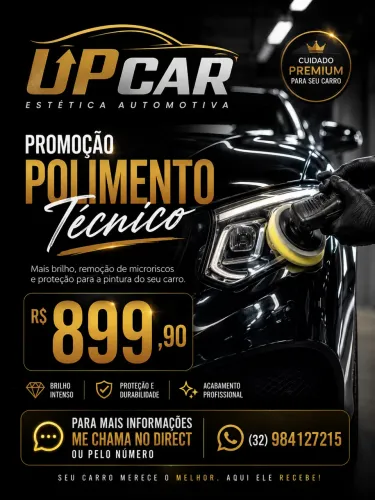 Não perca tempo venha deixar seu carro com um brilho impecável