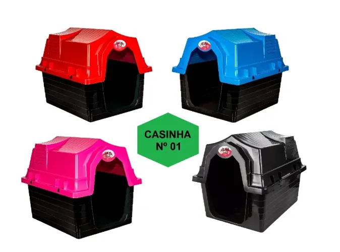 Casa Casinha Para Cães Cachorros Gatos Pet Home Pequena Nº01 - Jel Plast