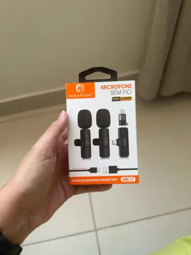 Microfone Sem Fio H?Maston MK17 - Kit com 2 Microfones
