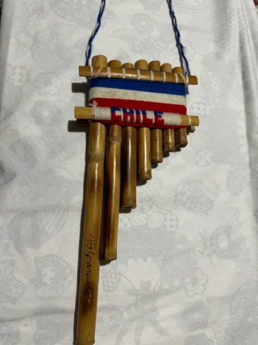 Flauta Artesanal de Bambu Original Chilena- Volparaíso