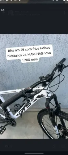 BIKE GTS ARO 29 COM FRIOS A DISCO HIDRÁULICO 24 MARCHAS TAMANHO DO QUADRO 19 SEMI NOVA