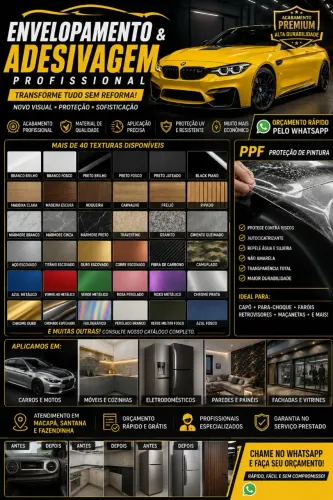 ENVELOPAMENTO PROFISSIONAL | RENOVE SEM REFORMA | MACAPÁ E REGIÃO