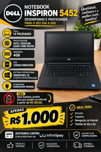 Notebook Dell Quad core