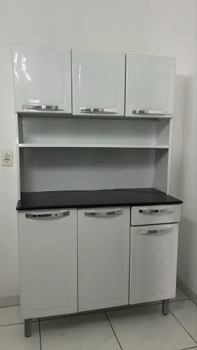 Armário de Cozinha Compacta Em Aço Itatiaia Cor Branco