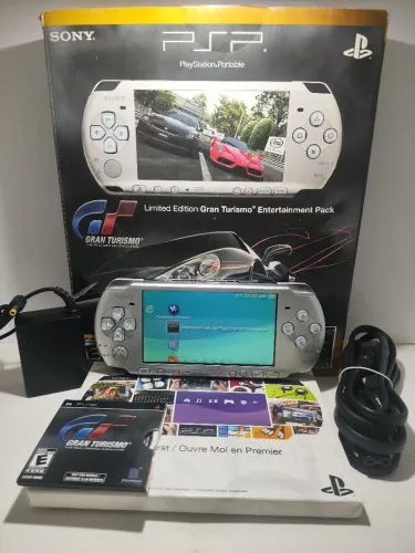 Psp 3001 Gran turismo desbloqueado 64gb lotado de jogos e emuladores