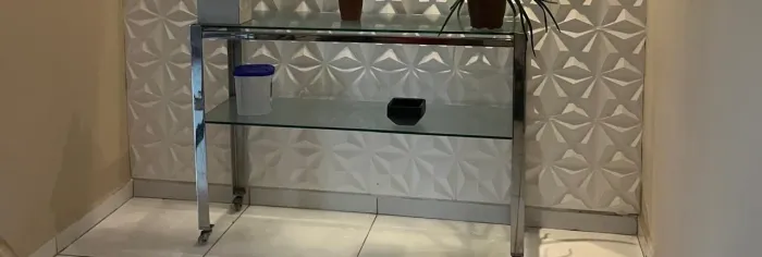 Aparado multe uso, todo inox, com rodinha.