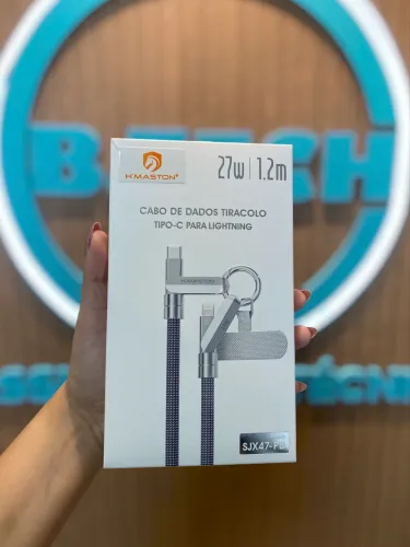 Cordão para pescoço com cabo tipo c para Lightning