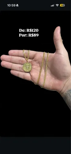 CORRENTE BANHADA A OURO 18K