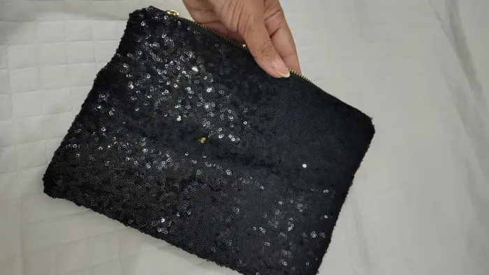 Bolsa de mão ou nécessaire - paetê 