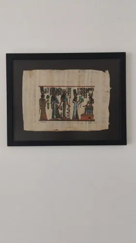 Quadro Decorativo - Papiro Egípcio Emoldurado