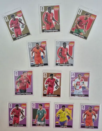 Figurinhas legends Stickers Especiais 2026 -- Ouro - Prata - Bronze - Lilás
