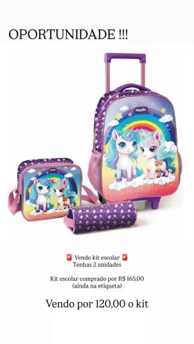 Kit mochila escolar