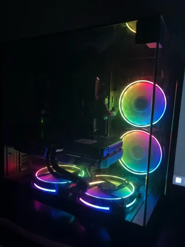 pc gamer rtx 3060 com 2 monitor com teclado e mouse