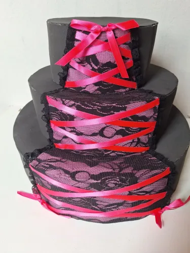 Bolo fake chá de fraldas, 15 anos. Festa aniversário