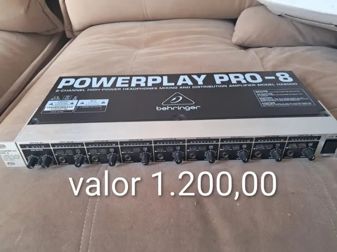 Power play Behringer 8 canais <br>Power play behringer 8 canais