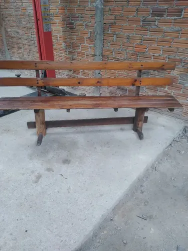 Banco de madeira para decoração antigo 