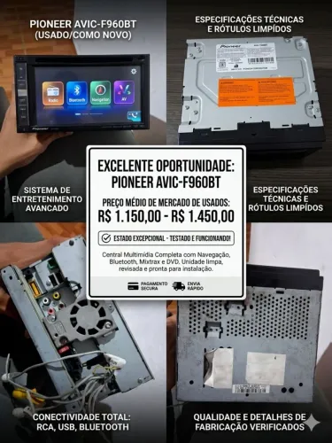 Central Multimídia pioneer Bluetooth 