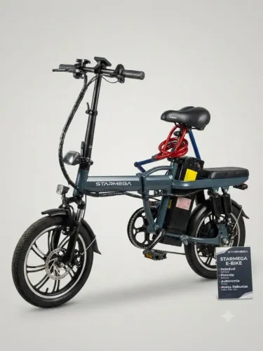 Aceito troca Bicicleta Elétrica Dobrável entrego na estação te 350w aceito cart 4 32km/h