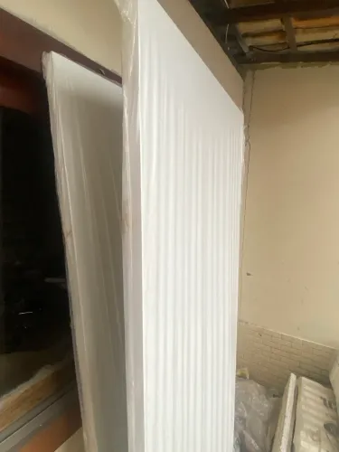 Portas madeira pintadas de branco 2,10m x 0,80m